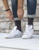 RELAXSAN - Podkolanówki uciskowe ciemnografitowe w kropki Fancy Socks (15 - 21 mmHg) 810-01